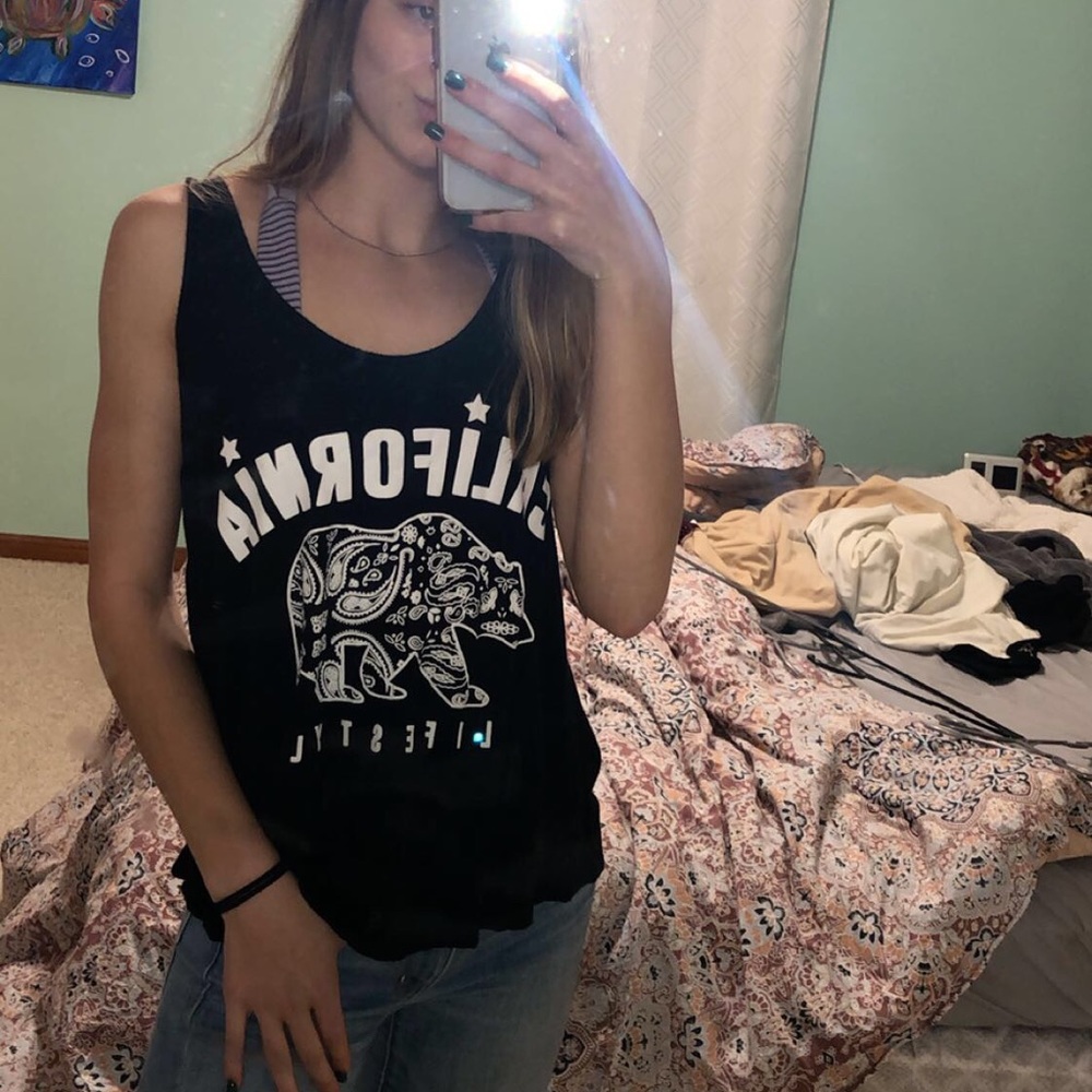 graphic tank top